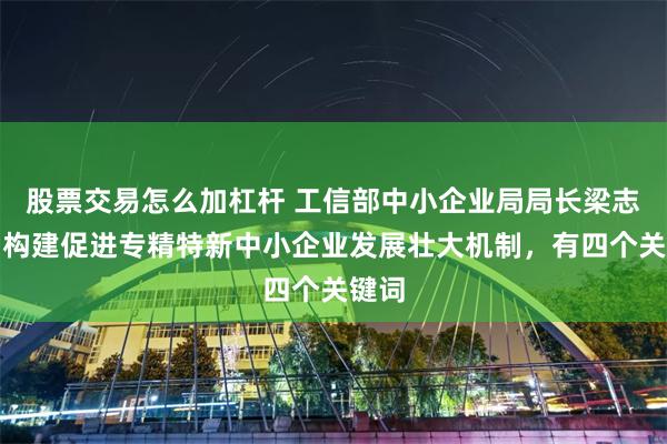 股票交易怎么加杠杆 工信部中小企业局局长梁志峰：构建促进专精特新中小企业发展壮大机制，有四个关键词